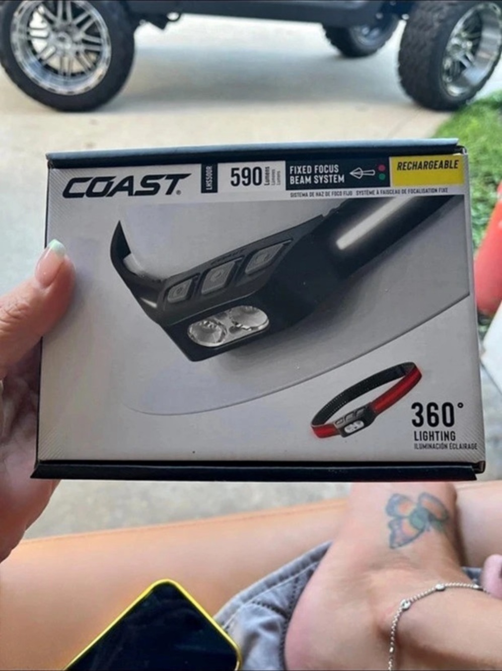 Coast 590i Black Rechargeable LED Headlamp